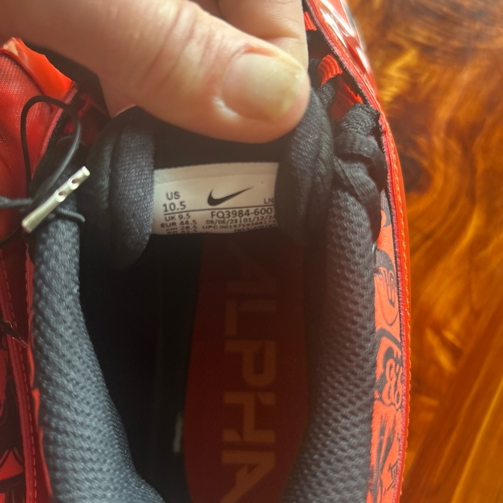 🏈🏈Nike Red and Black Alpha football Cleats 🏈🏈 - Picture 5 of 6